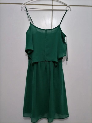 MANGO Dress Green XS Like New