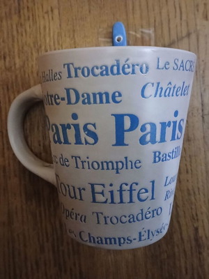 Paris mug new with spoon