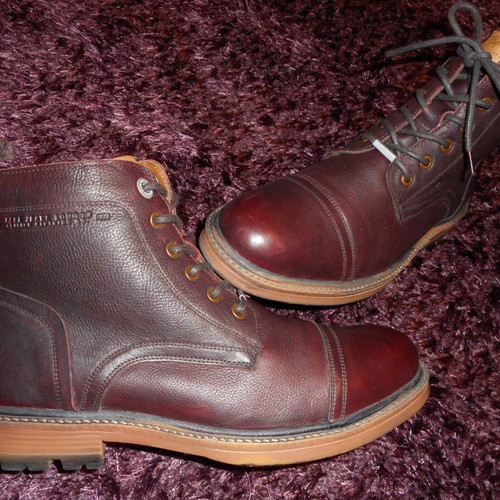 Pepe Jeans London boots new size 44 dark wine red leather