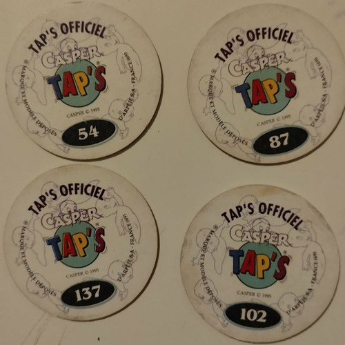 Casper caps used, pack with minor damages