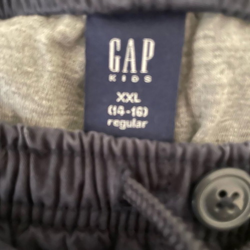 Gap Kids cargo pants lined like new, age 14-16, navy and grey