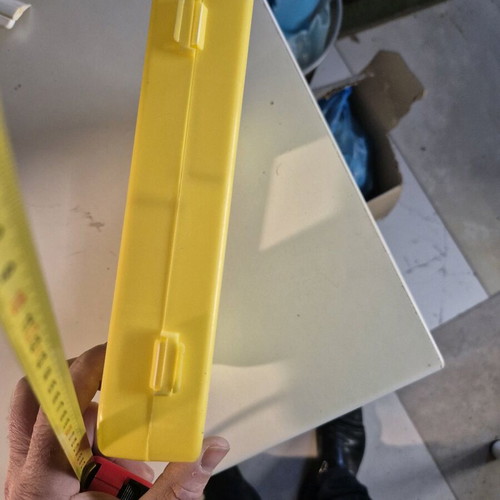 First Aid Kit case like new, yellow durable hard case