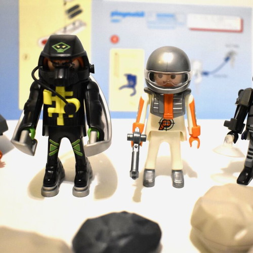 Playmobil Top Agents figures secret agents used, pack 4877 4881