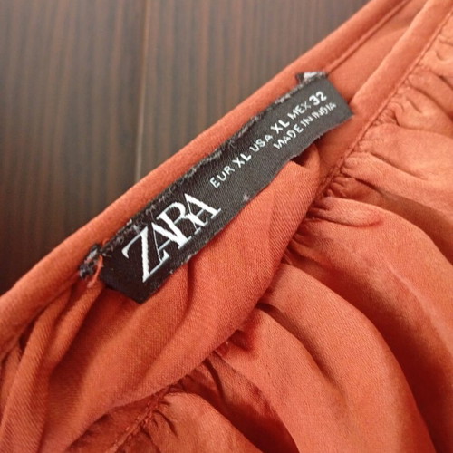 Zara women's jumpsuit like new, brown orange, size XL
