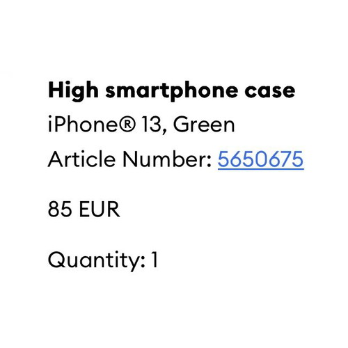 iPhone 13 Swarovski case used, green