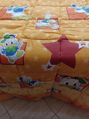 Semi-double quilt new two-sided with cotton percale fabric