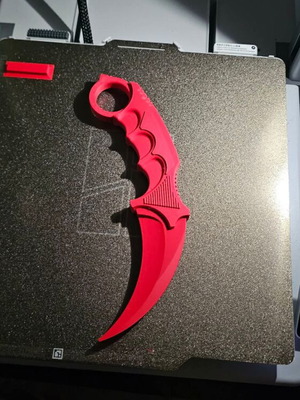 CS Karambit decorative gaming collectible, new, 3D printed