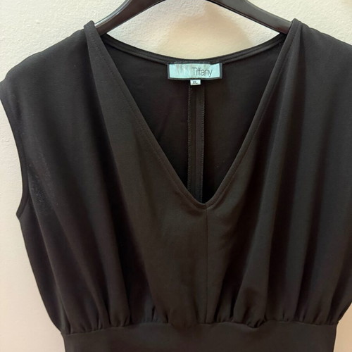 Black Midi Dress MY Tiffany Size XL Like New
