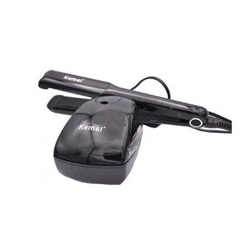 Kemei KM-9090 Hair Straightener with Steam and Adjustable Temperature New