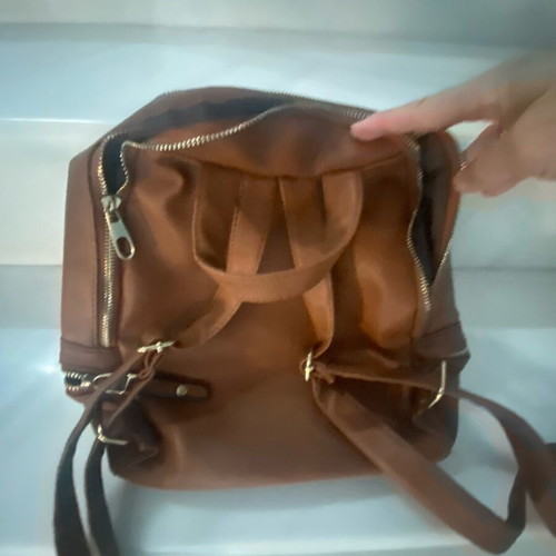 Women’s backpack like new, brown, Exclusivo