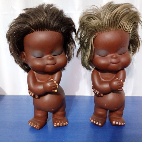Collectible dolls used, 1970s, 24 cm height