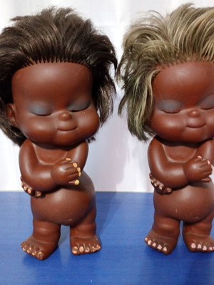 Collectible dolls used, 1970s, 24 cm height