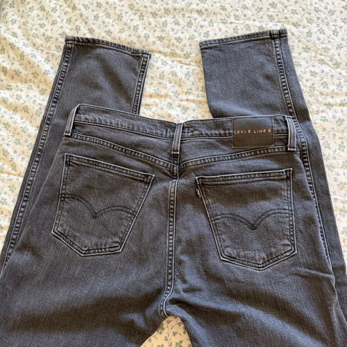 Levi's Line 8 Slim Fit Jeans used, gray with fading, size 33x32