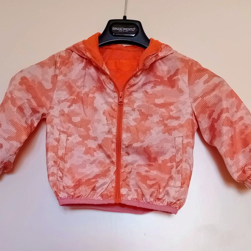 Prénatal baby windbreaker jacket like new, 9-12 months, orange camo