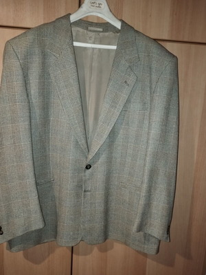 Paolo Si men's beige checked jacket used