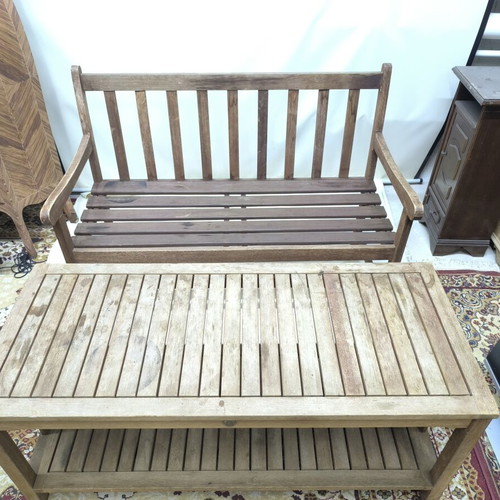 Outdoor seating used, teak by ScanCom