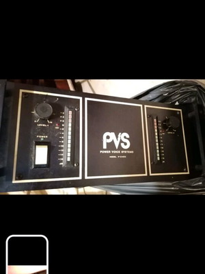 PVS Power Voice Systems P-2402 sound amplifier used, vintage, set of 2