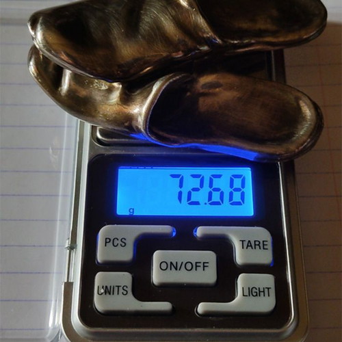 Decorative Silver Slipper used (998) 72gr
