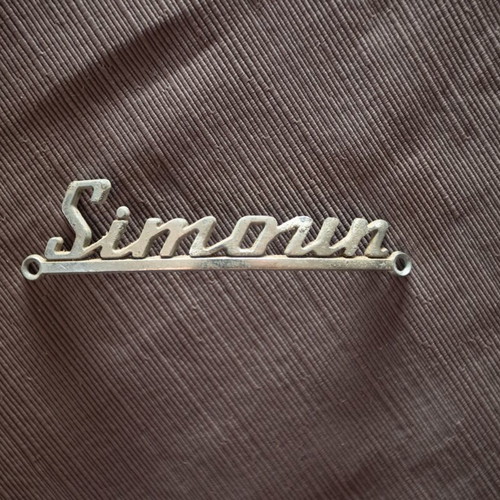 Sign from old hairdressing helmet like new