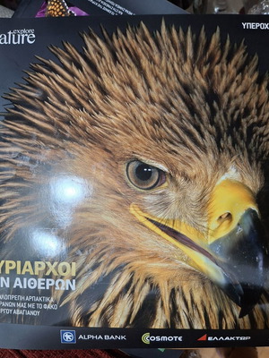 Kyriarhoi ton Aitheron book with raptor photography