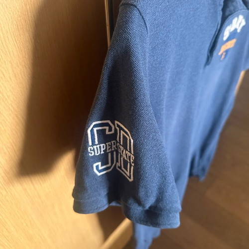 Ανδρικό polo Superdry XL σε εξαιρετική κατάσταση, μπλε