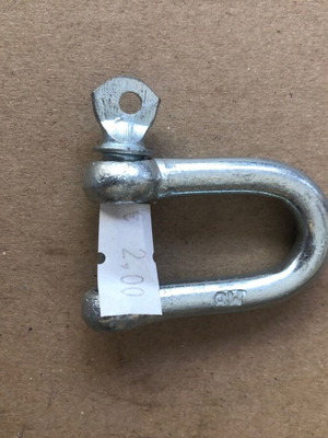 Galvanized Safety Shackle with 7mm Screw new