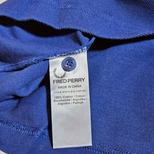 Fred Perry men's T-shirt blue size XL like new