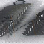  Μαύρο δερμάτινο  backpack Guess
