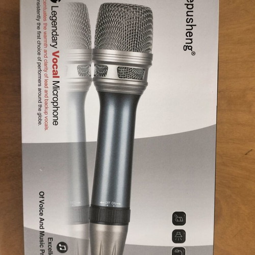 Professional microphone with 5m cable and RCA adapters