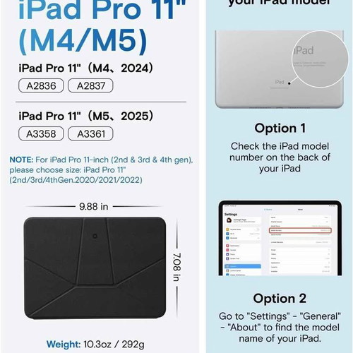 Moft Dynamic Folio iPad Pro 11 M4 M5 slim case with magnetic stand and 20+ viewing angles, new