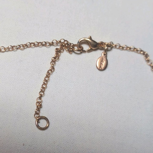 Silver gold-plated necklace with enamel