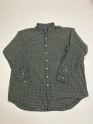 Ralph Lauren Overhemd Custom Fit Regent Green Blocked, 3XL