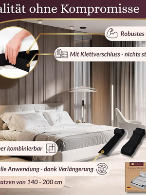 Flexible bed frame for joining two mattresses, new