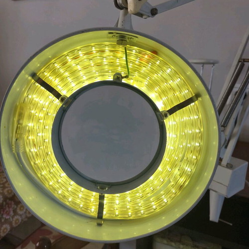 Magnifying Lamp with Arm and LED Light used, professional