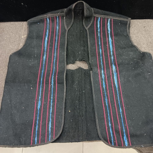 Collectible traditional costume vests used, set of 5 pieces