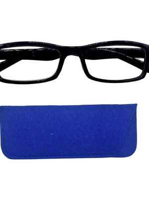 Presbyopia glasses +4.00 with free fabric case black, new