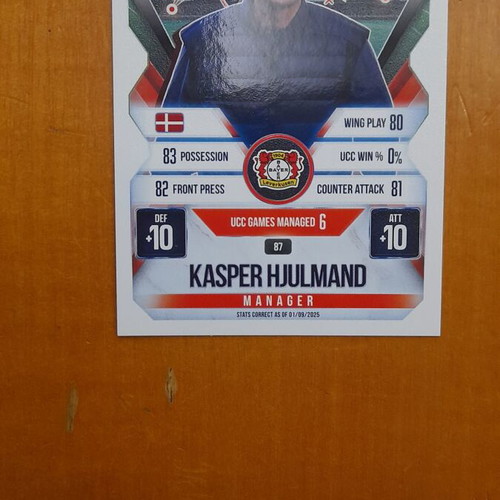 Topps Match Ataxx Manager Kasper Hjulmand new