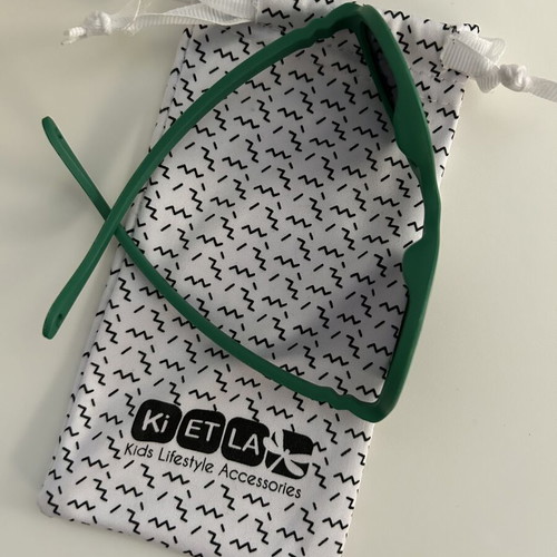 KiETLA sunglasses for 0-1 years like new, green with case