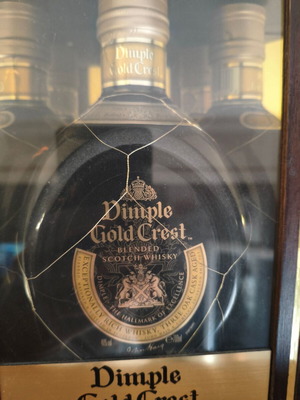 Dimple Gold Crest Scotch Whisky collectible from 1990, new