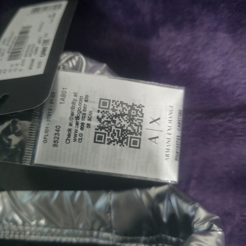 Armani Exchange backpack, silver