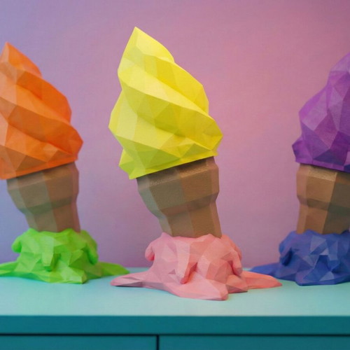 Ice Cream Lamp new 3D decorative table lamp with LED lighting