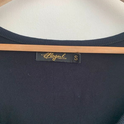 Mogul black tank top with gold details, size S