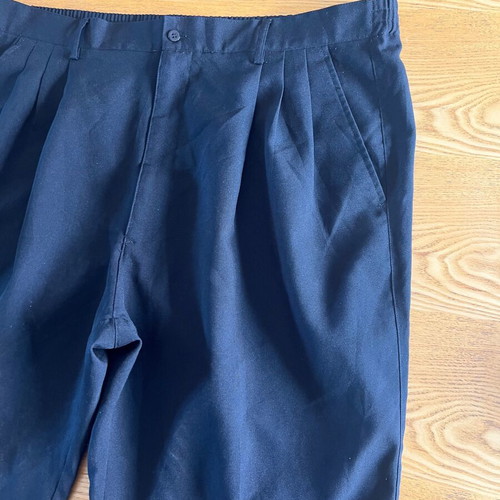 Montique men's black pleated shorts XXL
