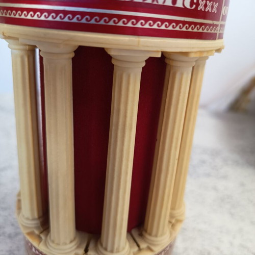 Ouzounis Academic 1974 vintage Greek decorative bottle with columns