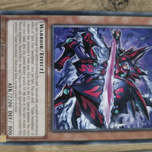 Flame Swordsman card set like new with extras