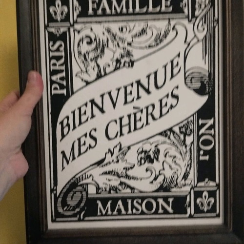 Decorative wall frame used, wooden, from America
