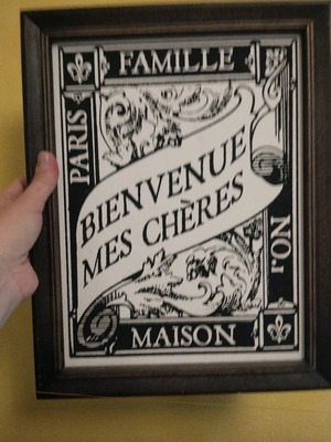 Decorative wall frame used, wooden, from America