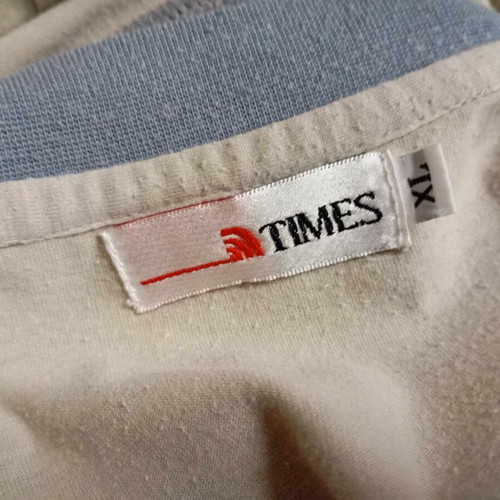 Times blouse used, size L/XL, beige and blue