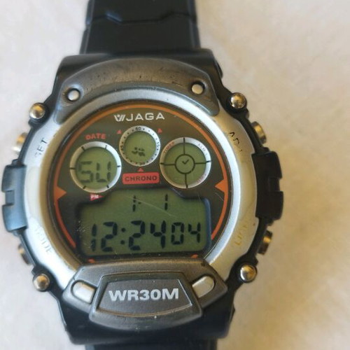 Jaga wristwatch men's like new, black