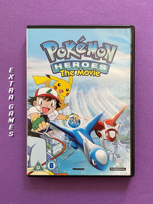 Pokémon Heroes The Movie DVD used, action adventure animation